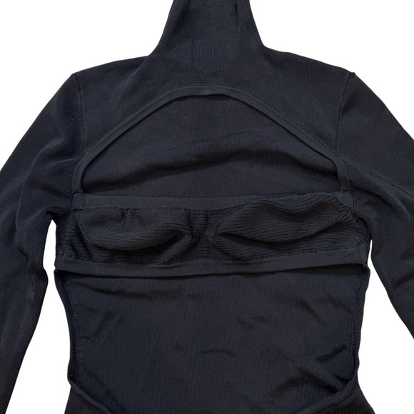 Michael Costello x Revolve Talina bodysuit cut out black size medium long sleeve - Picture 5 of 11